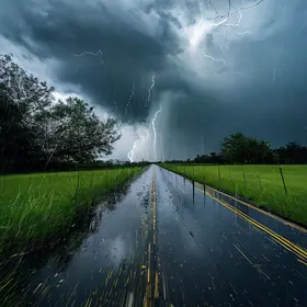 pancadas de chuva em Atibaia