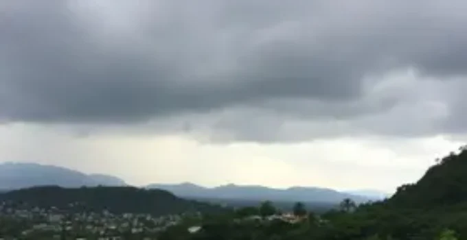 céu nublado em Atibaia