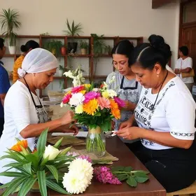 oficina de arte floral