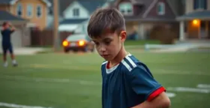 jovem jogador de várzea