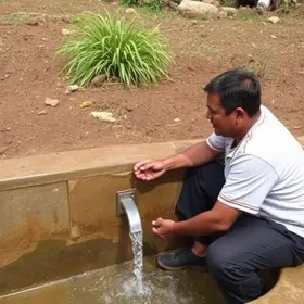 falta de água em Atibaia